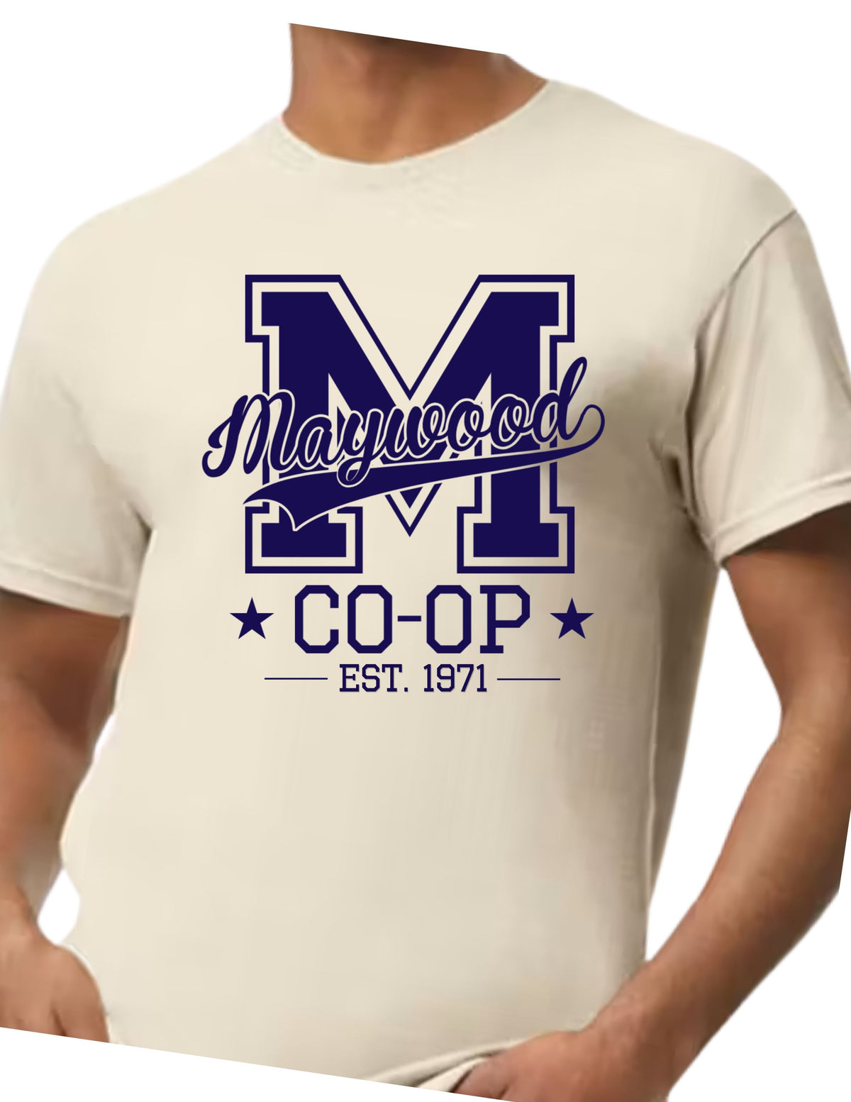 Maywood Co-Op M logo Adult T-Shirt