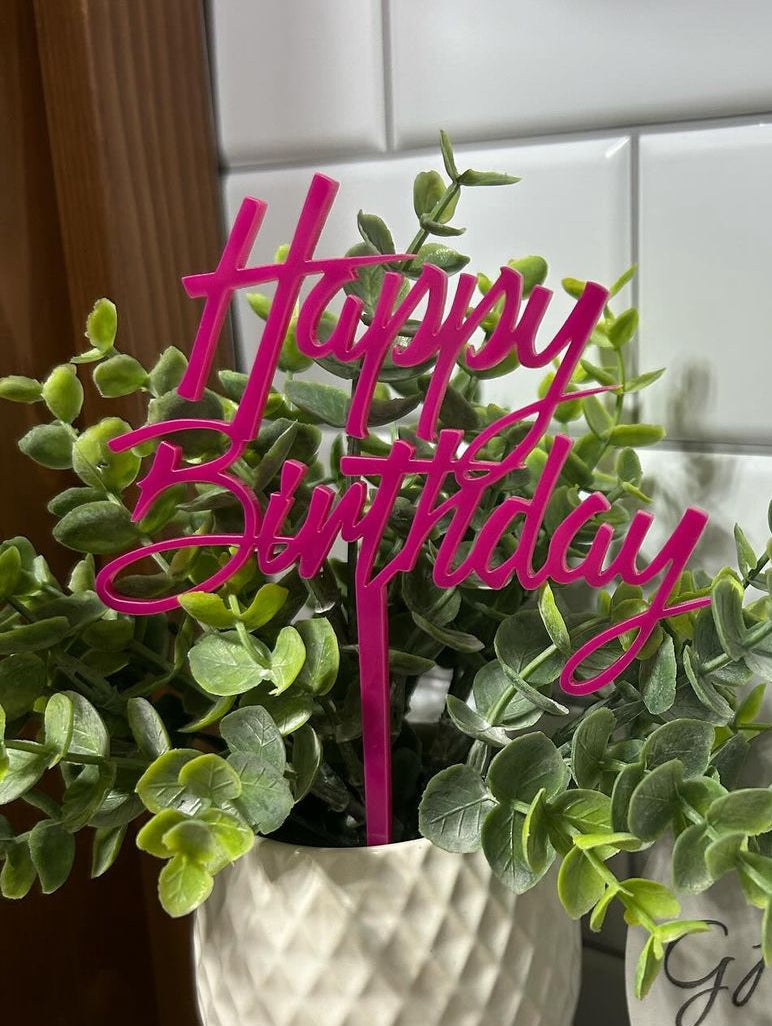 Single Layer Acrylic Cake toppers