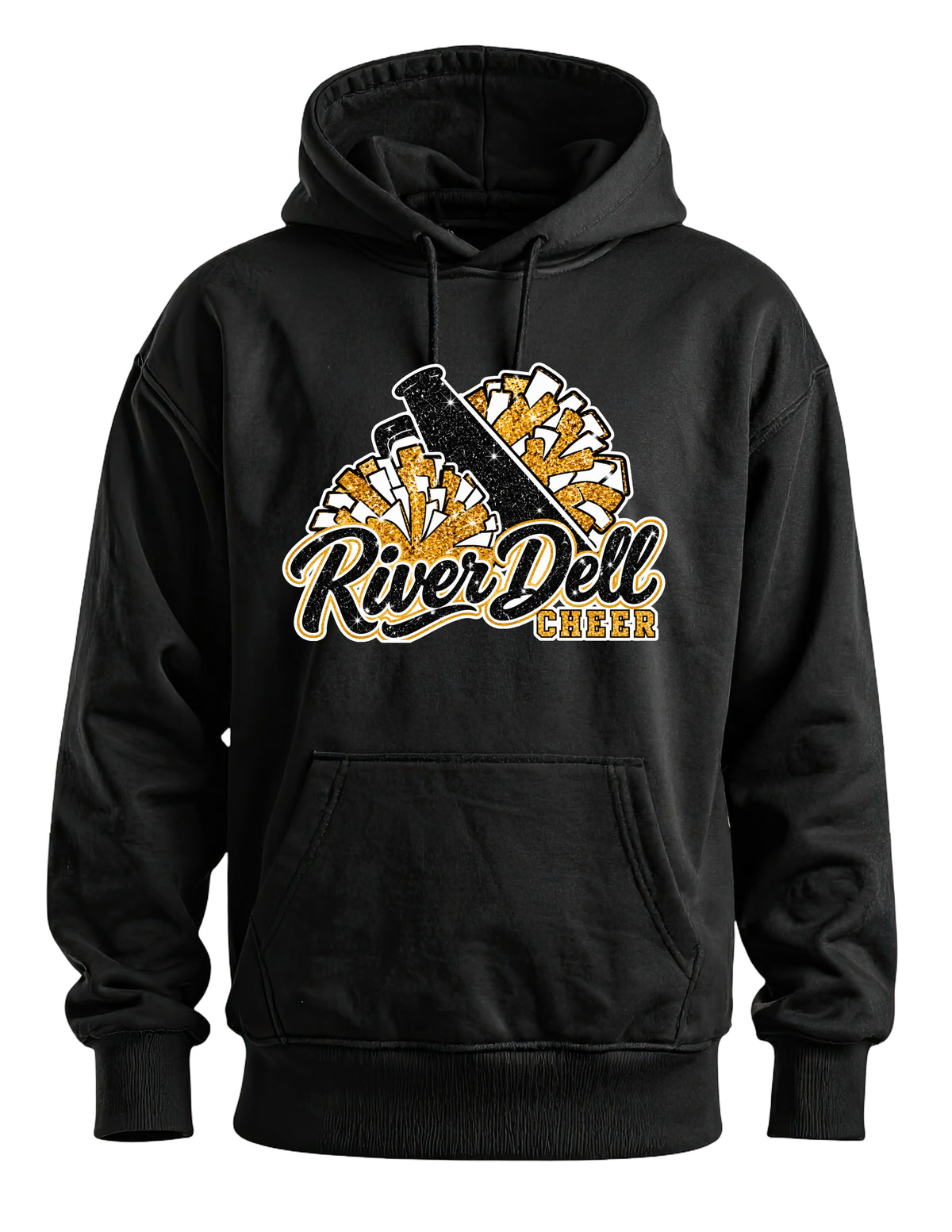 Youth Glitter Pom Poms Hoodie