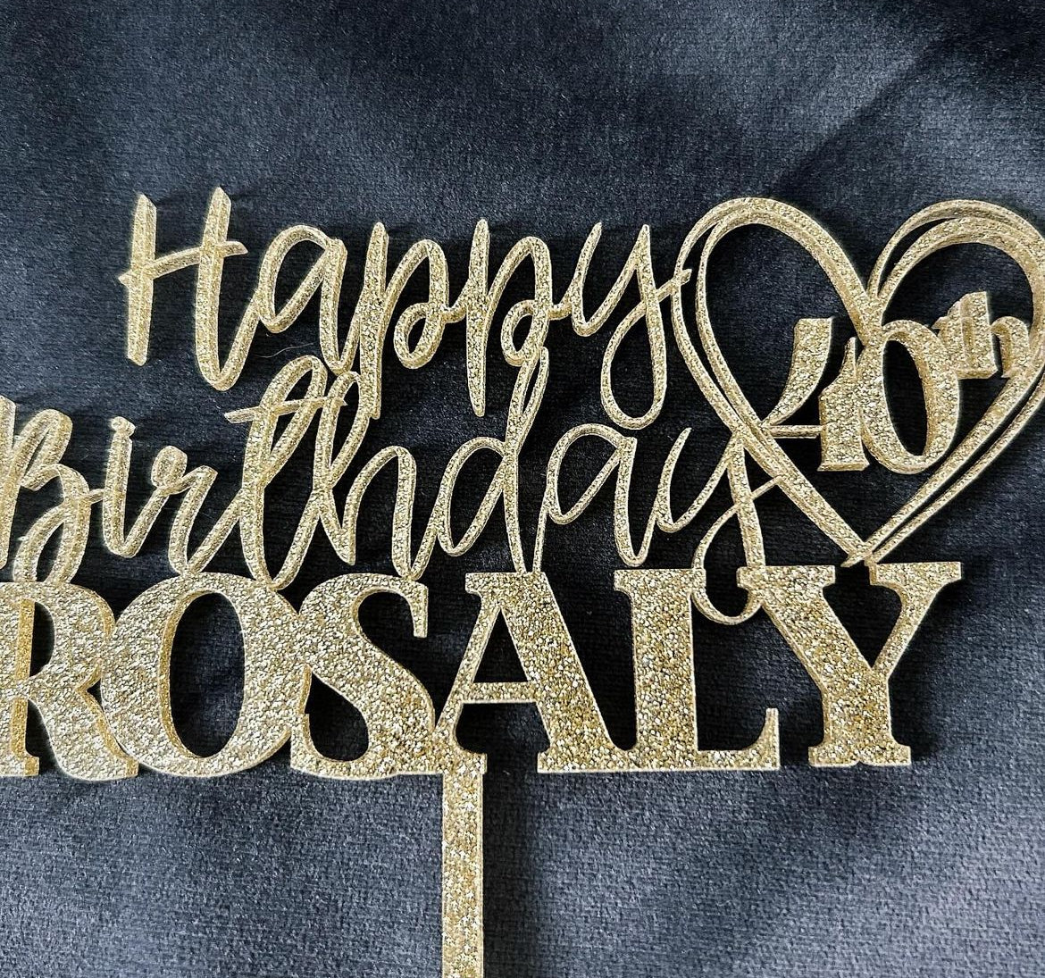 Single Layer Acrylic Cake toppers