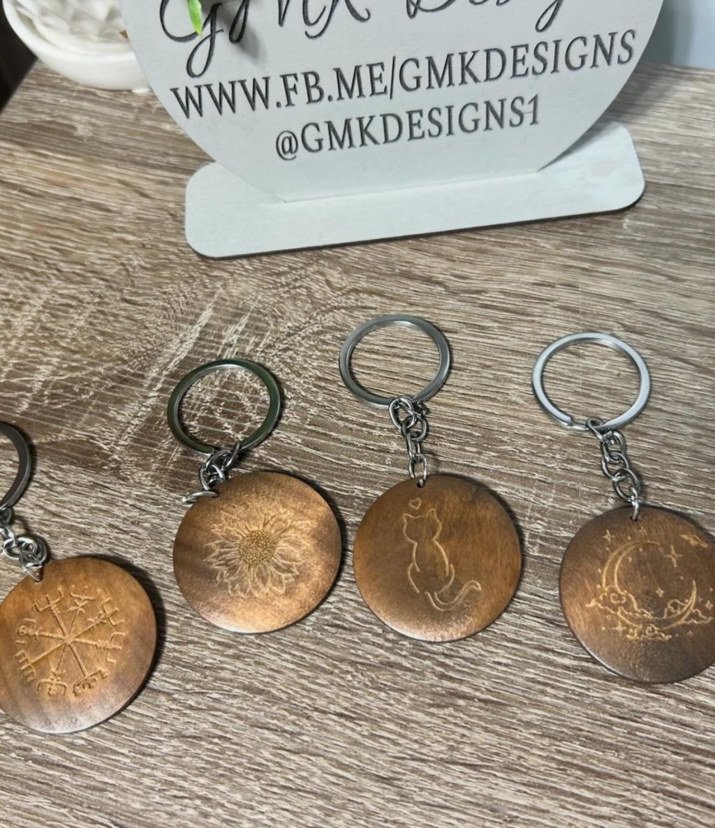 Wooden Keychain Design