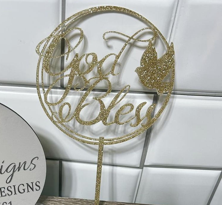 Single Layer Acrylic Cake toppers