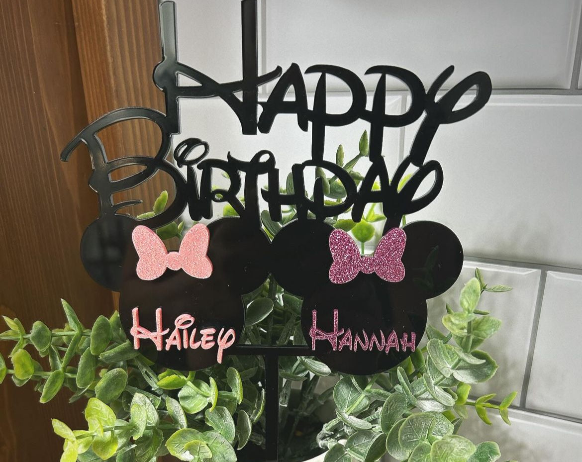 Single Layer Acrylic Cake toppers