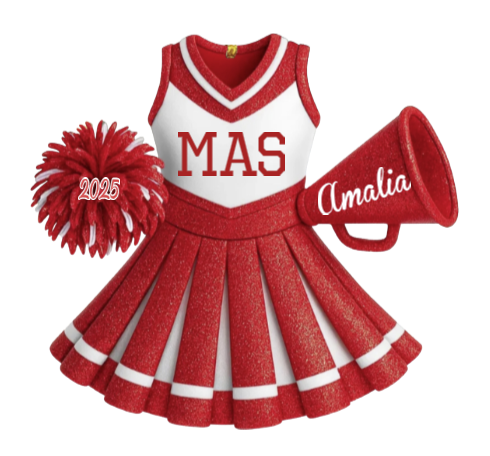 Maywood Hawks Cheer Personalized Ornament