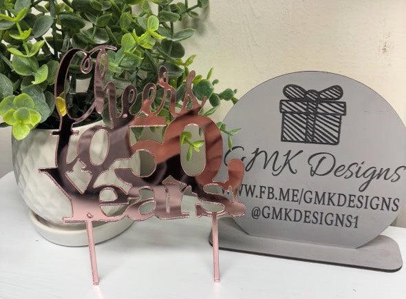 Single Layer Acrylic Cake toppers