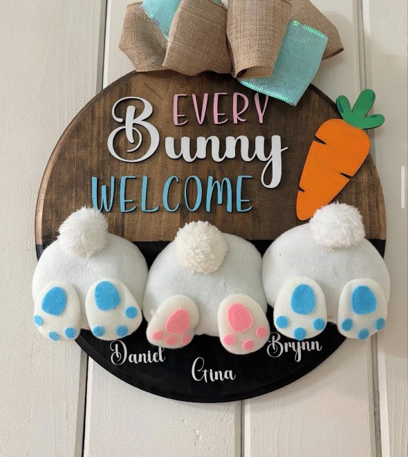 Bunny Easter Sign