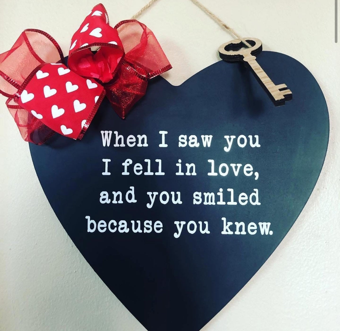 Valentines Love Wood Sign