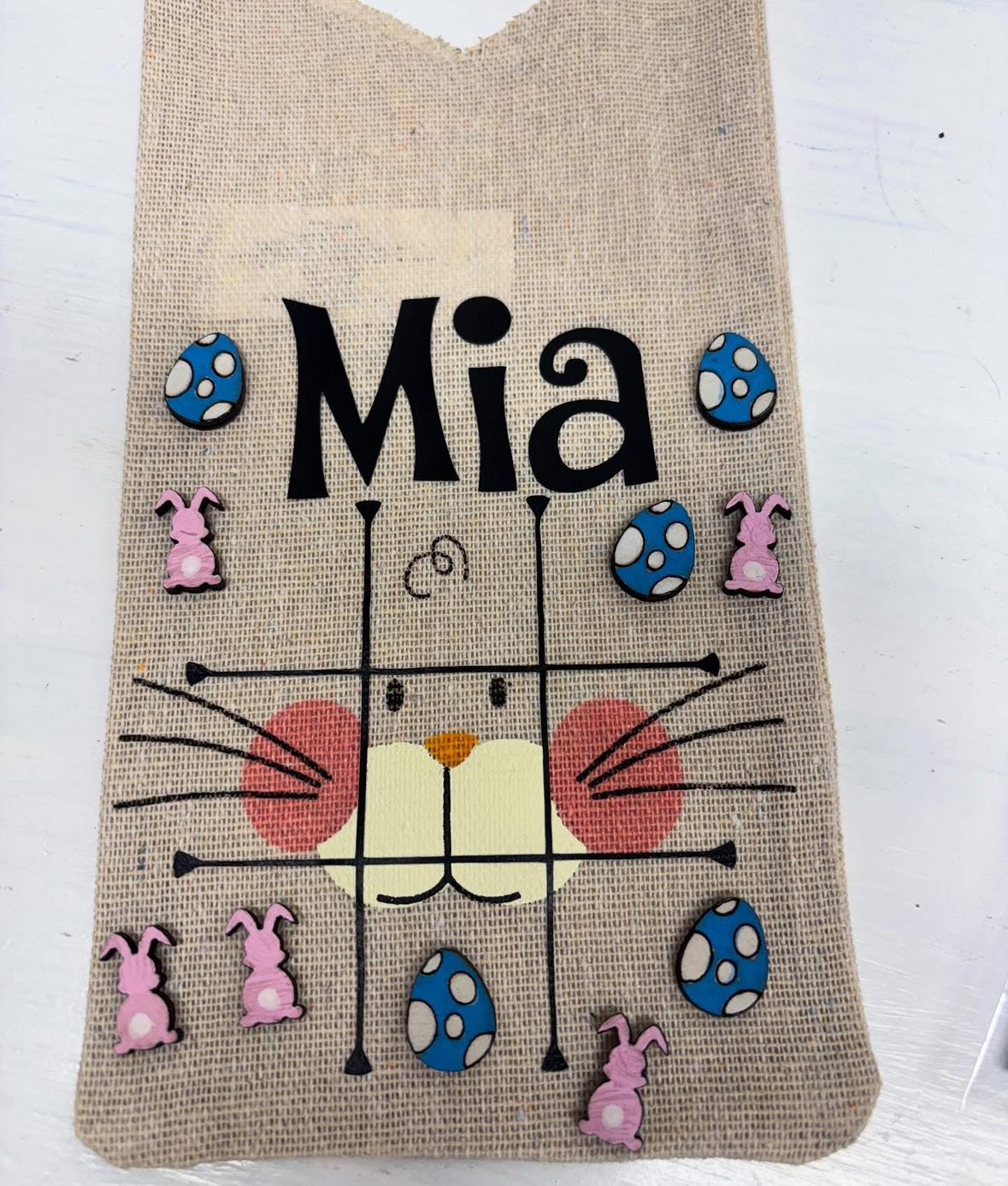 Easter Custom Tic-Tac-Toe Bag