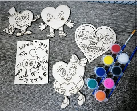 Paint Your Own Valentine