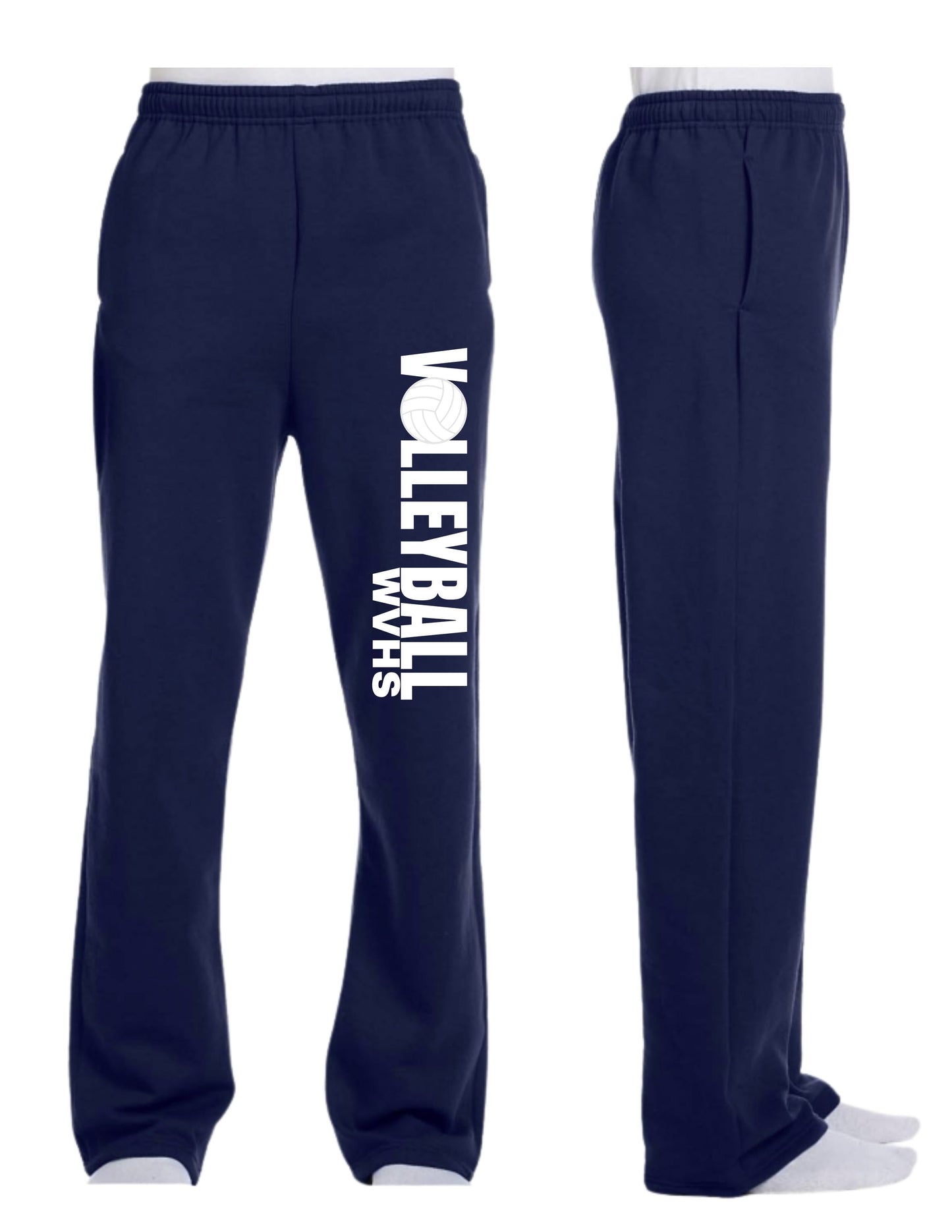 Wayne Valley Volleyball Open Bottom Sweatpants