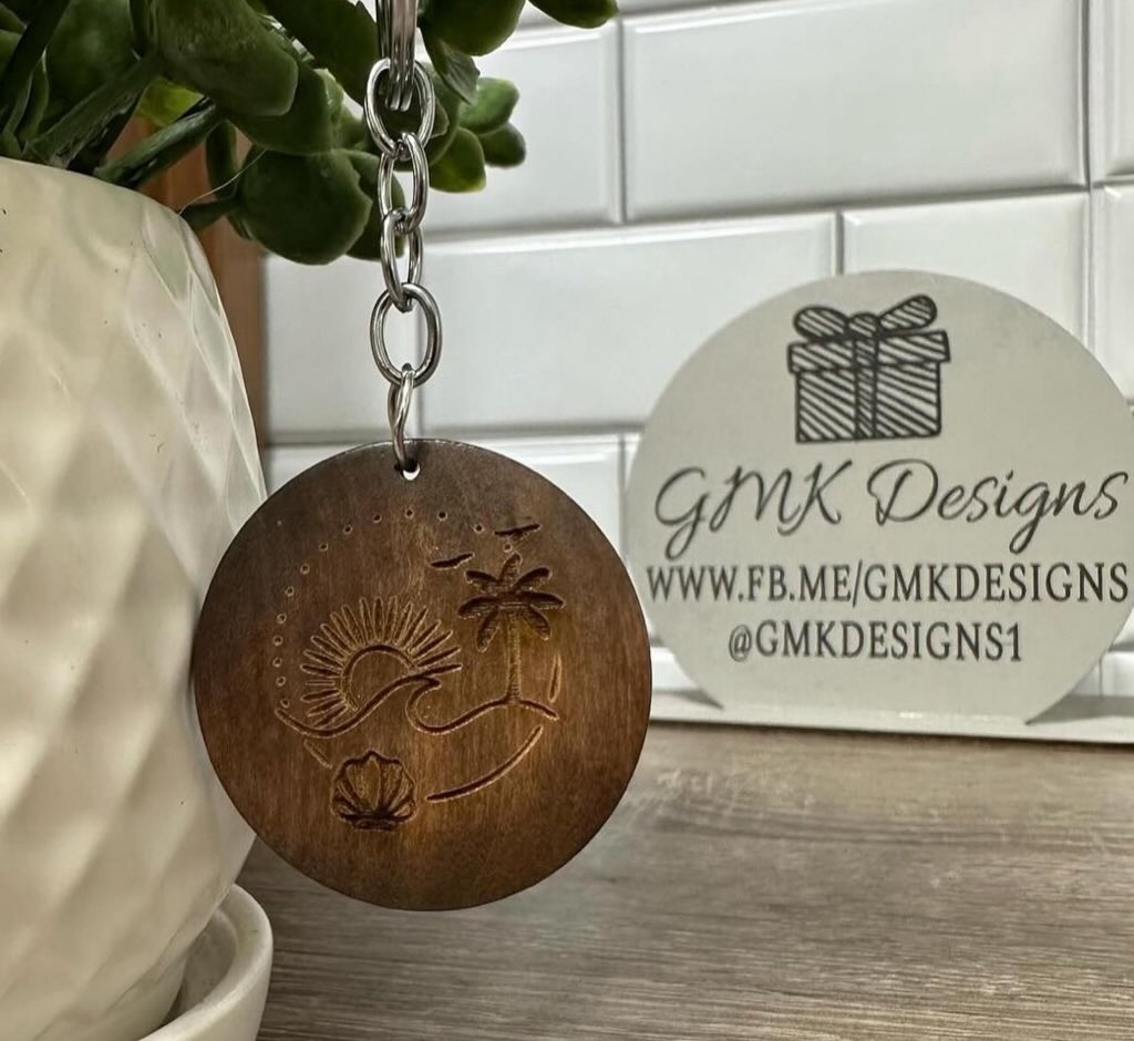 Wooden Keychain Design