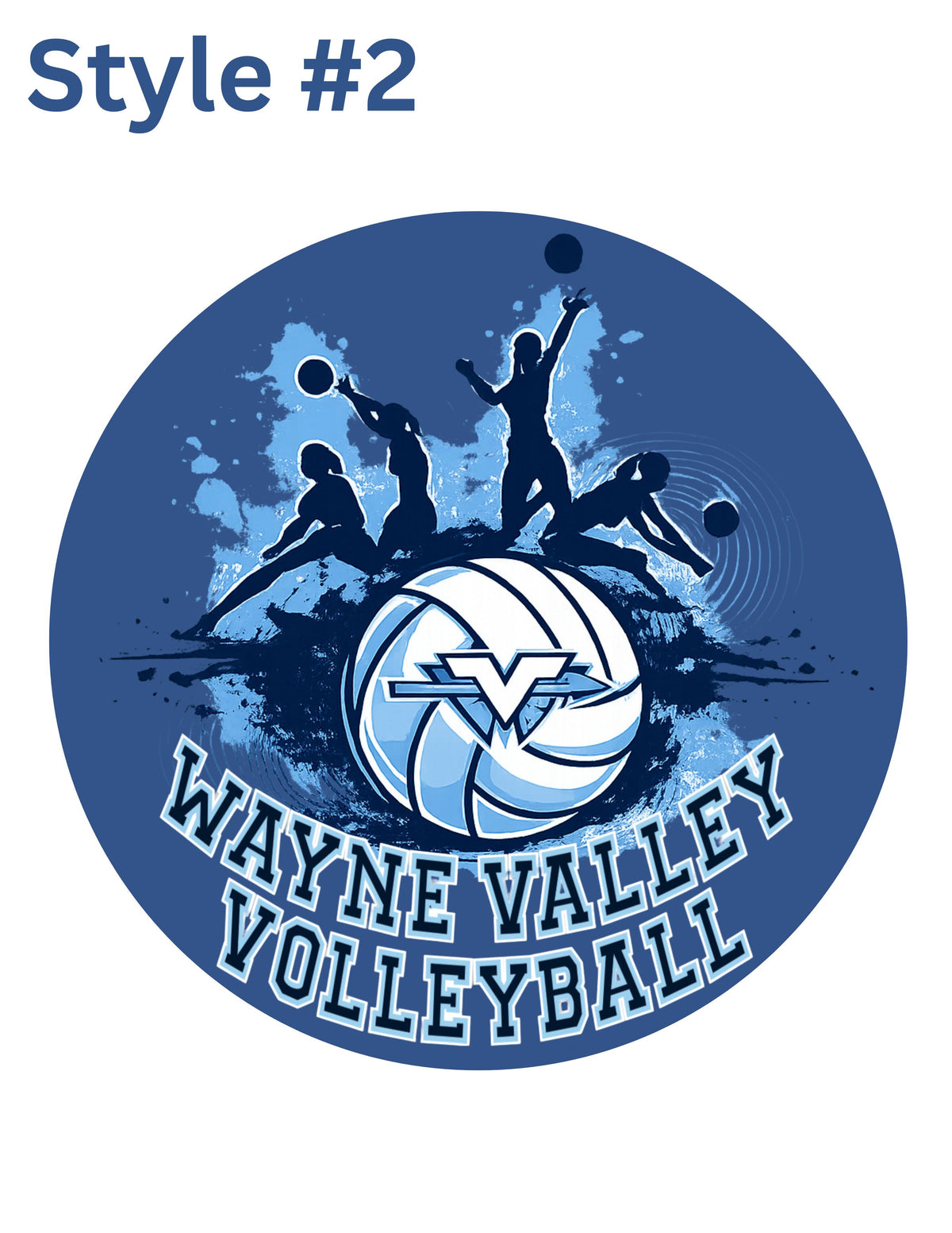 Wayne Valley Volleyball Car Magnet
