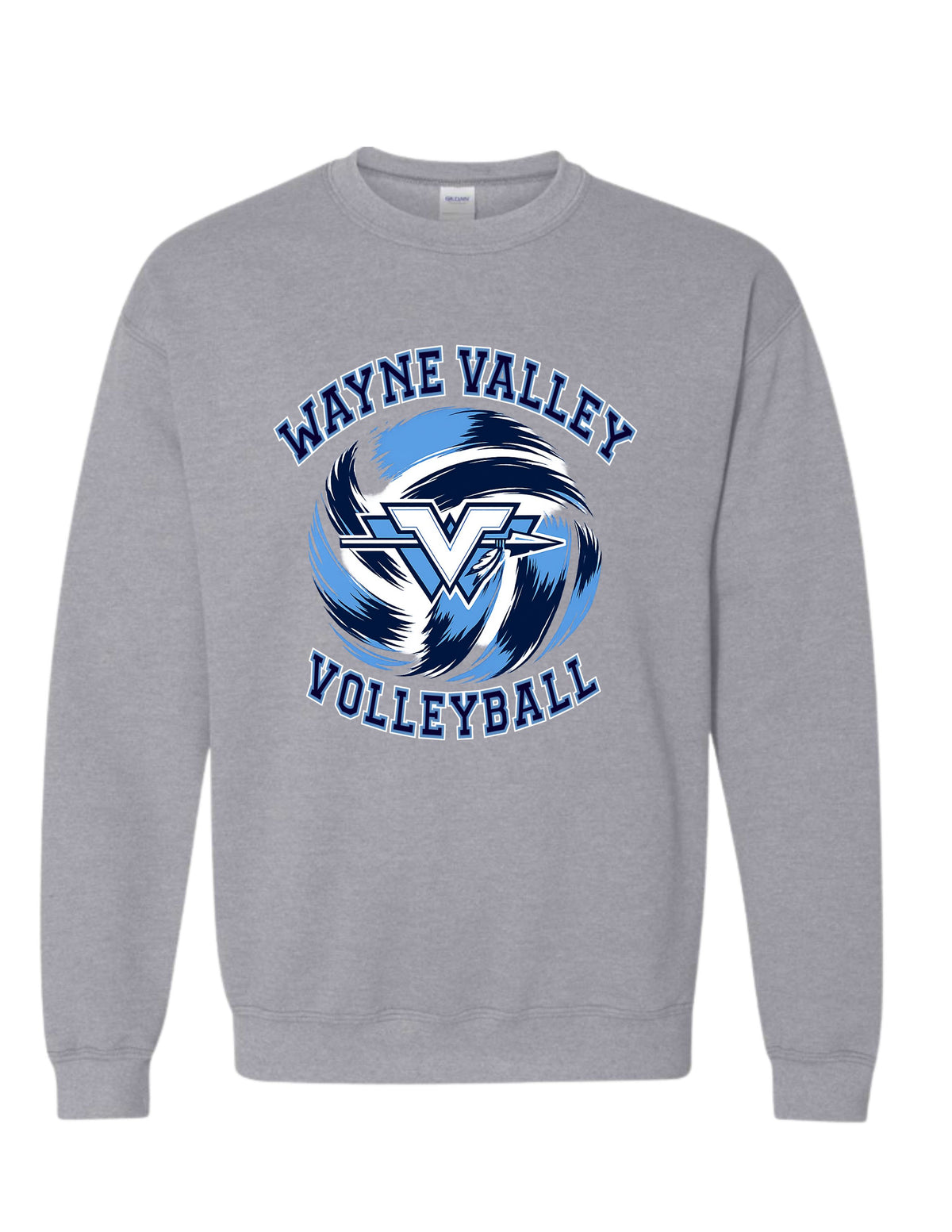 Wayne Valley Volleyball Crewneck Sweatshirt Style #3