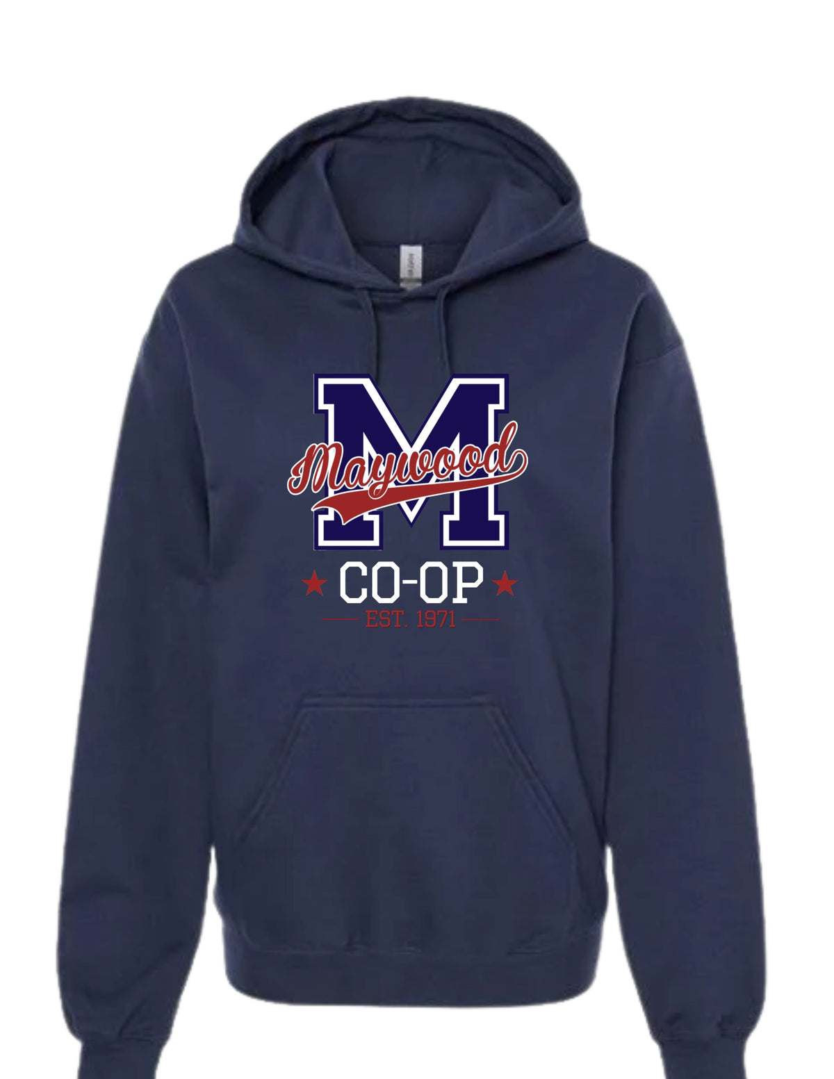 Maywood Co-Op M Logo Adult Hoodie