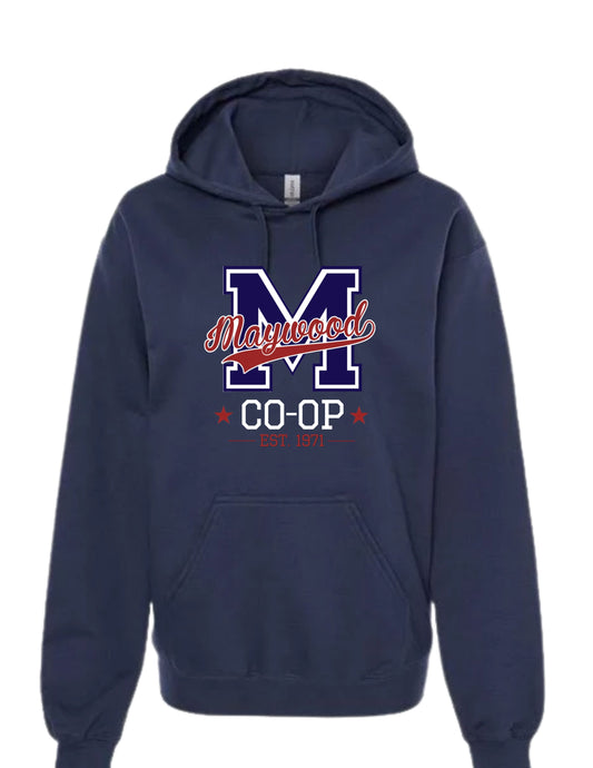 Maywood Co-Op M Logo Adult Hoodie