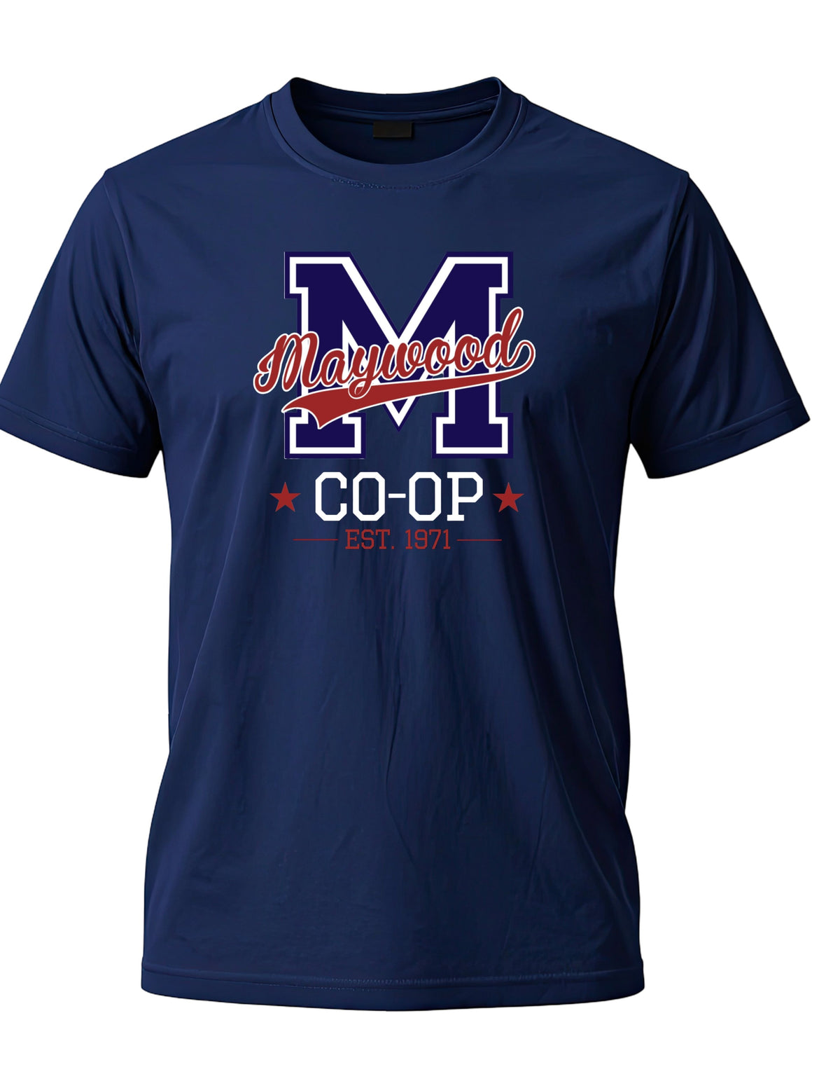 Maywood Co-Op M logo Adult T-Shirt