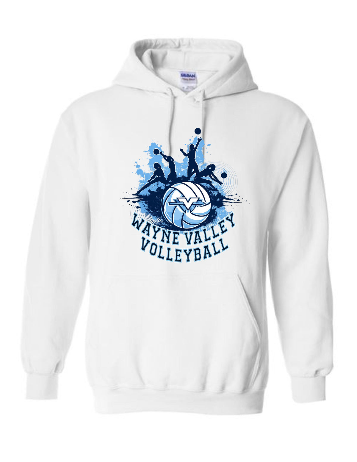 Wayne Valley Volleyball Hooded Sweatshirt Style #4