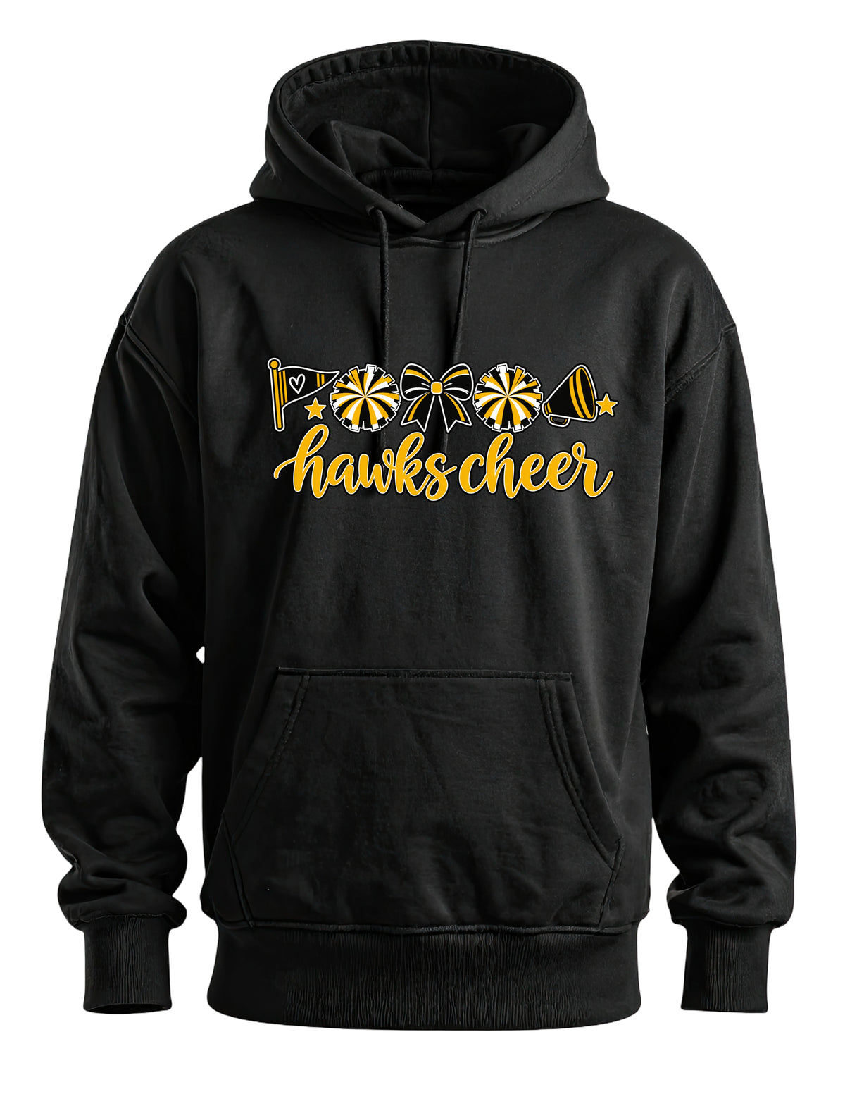 Hawks Cheer Sticker Hoodie