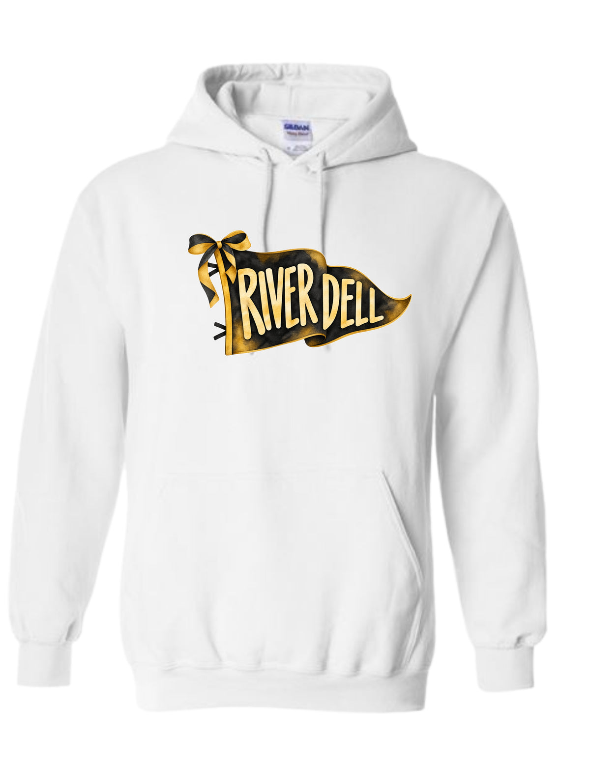 River Dell Watercolor Pennant Hoodie