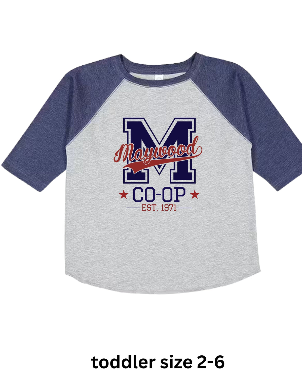 Maywood Co-Op Toddler Raglan Shirt