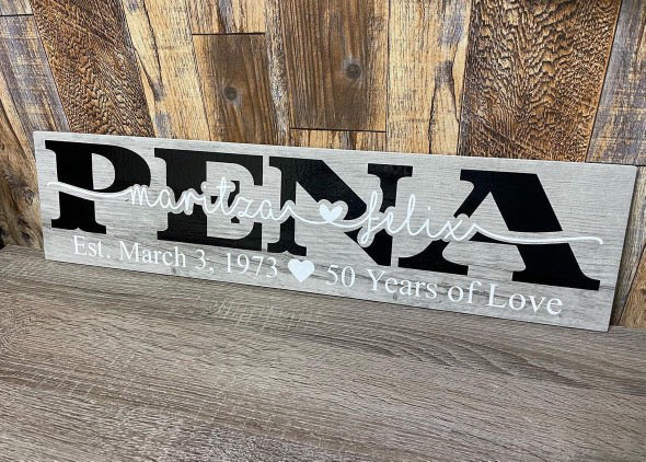 Personalized Wood Sign