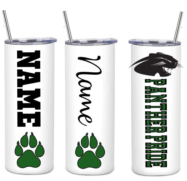 20 ounce skinny Panther Pride tumbler