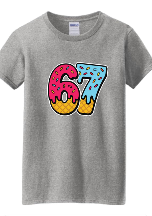 Kids 67 drip t-shirt
