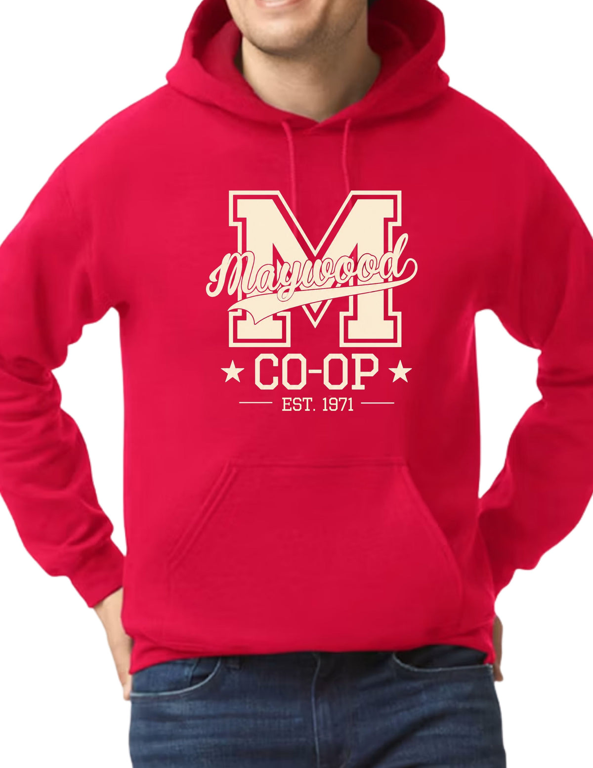 Maywood Co-Op M Logo Adult Hoodie