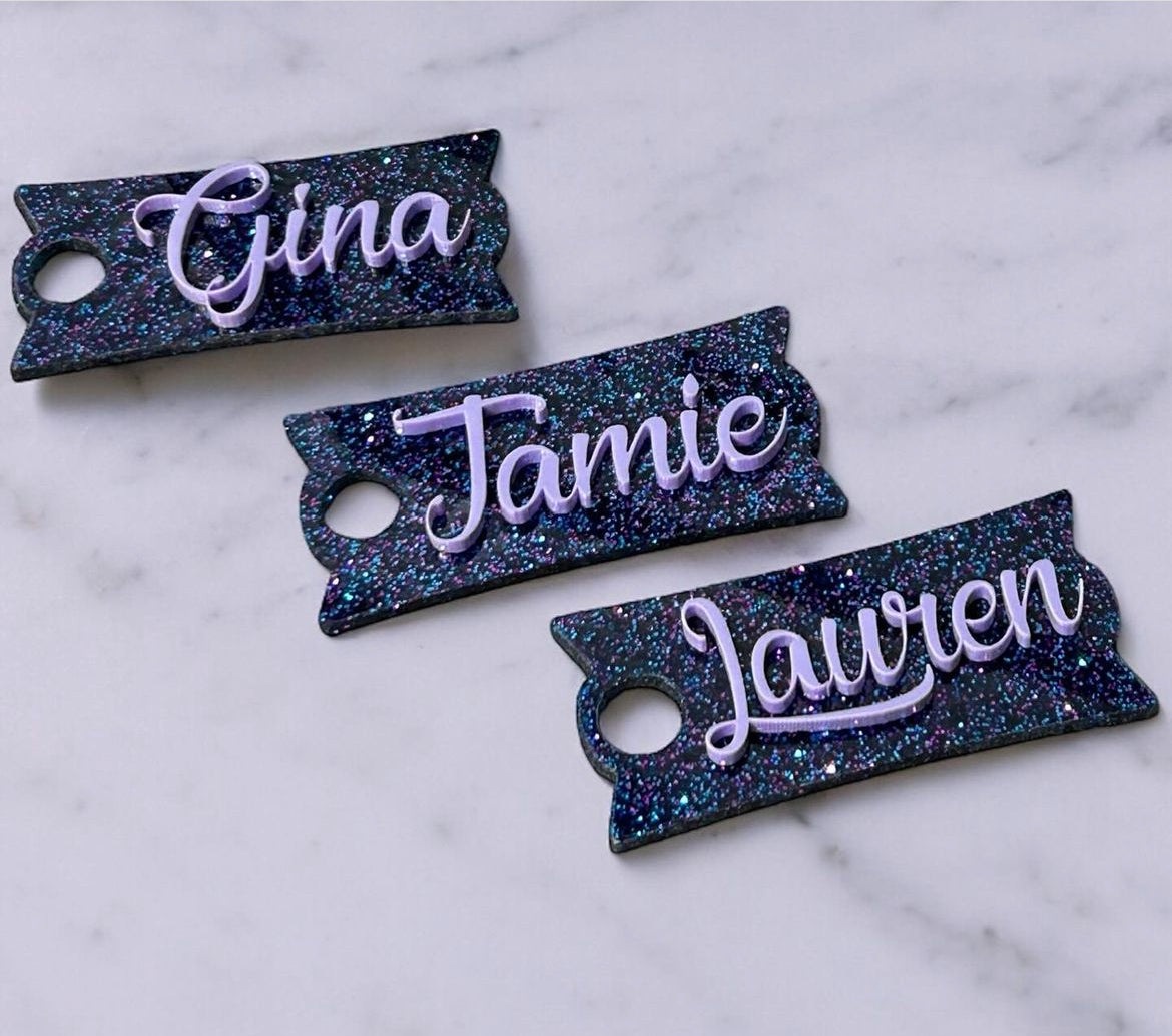 Tumbler name plates