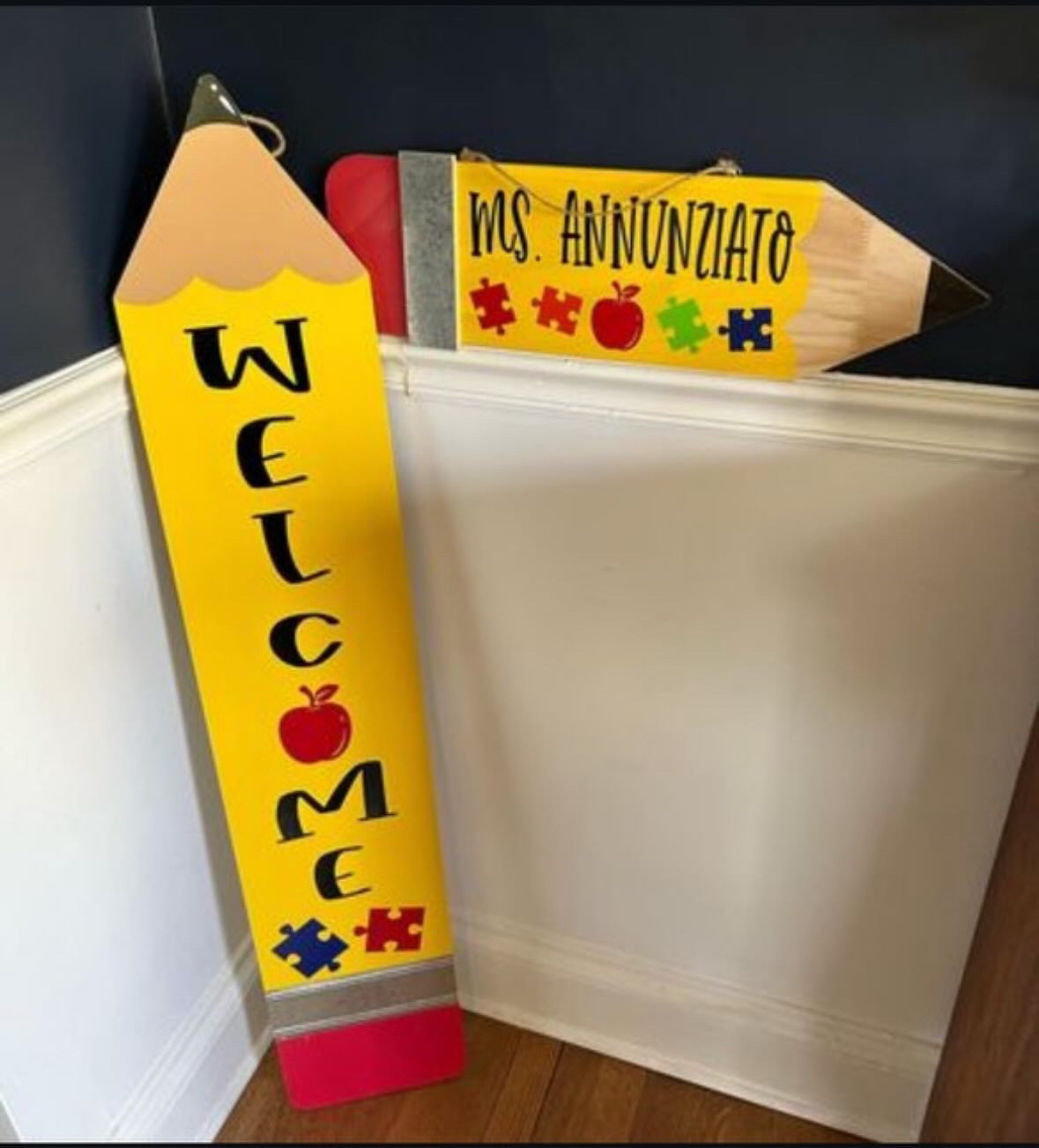 Teacher Personalized Standing Pencil