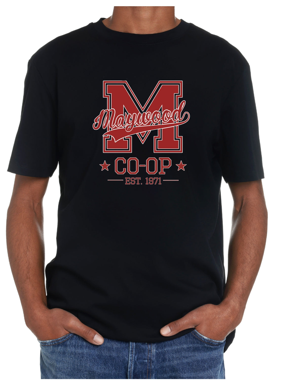 Maywood Co-Op M logo Adult T-Shirt