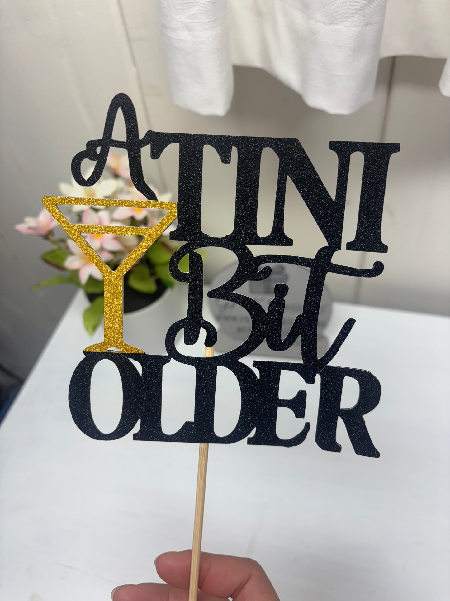 Card Stock Cake Topper