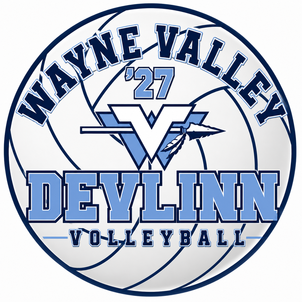 Wayne Valley Volleyball Lawn Sign