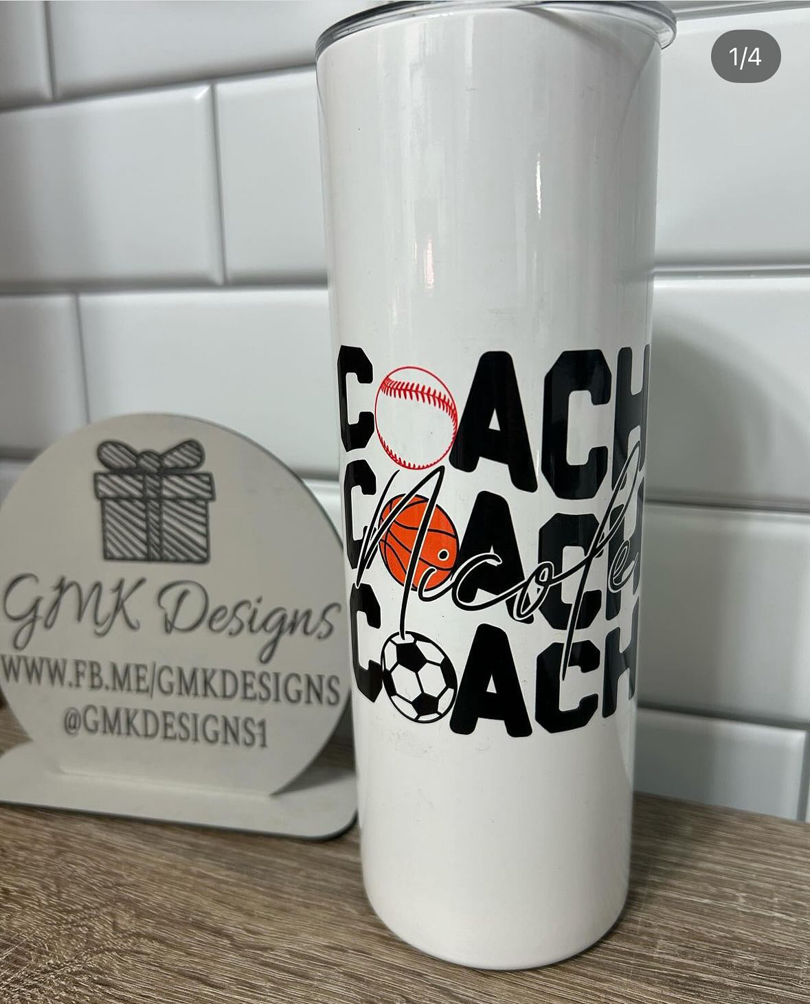 Coach Sublimation 20 ounce Skinny Tumbler