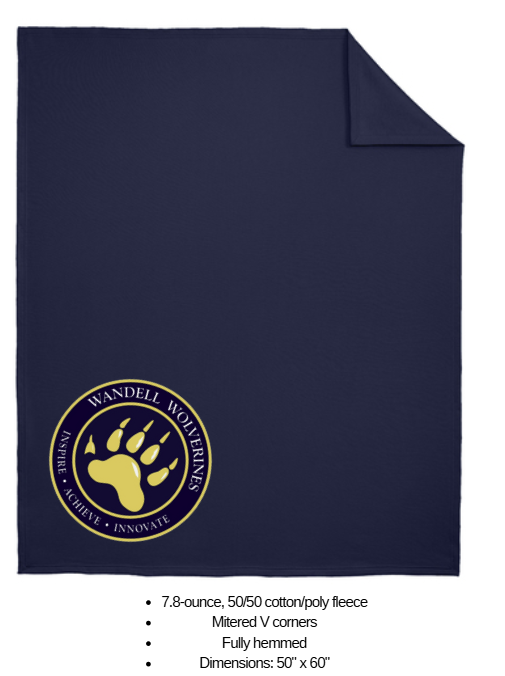 Wandell Logo Fleece Blanket