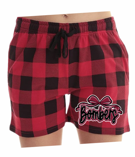 EP Bombers Adult Plaid Pajama Shorts