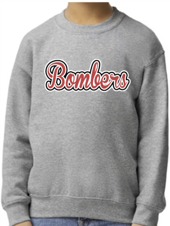 Bombers Adult Script Crewneck Sweatshirt