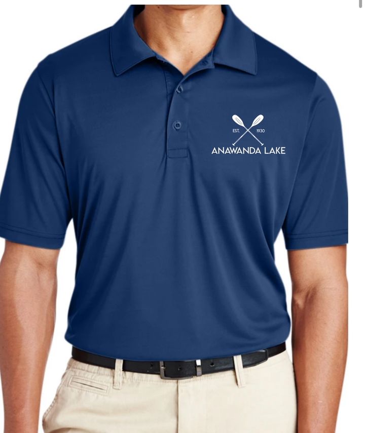 Anawanda Lake XXL Adult DryFit Polo Golf Shirt