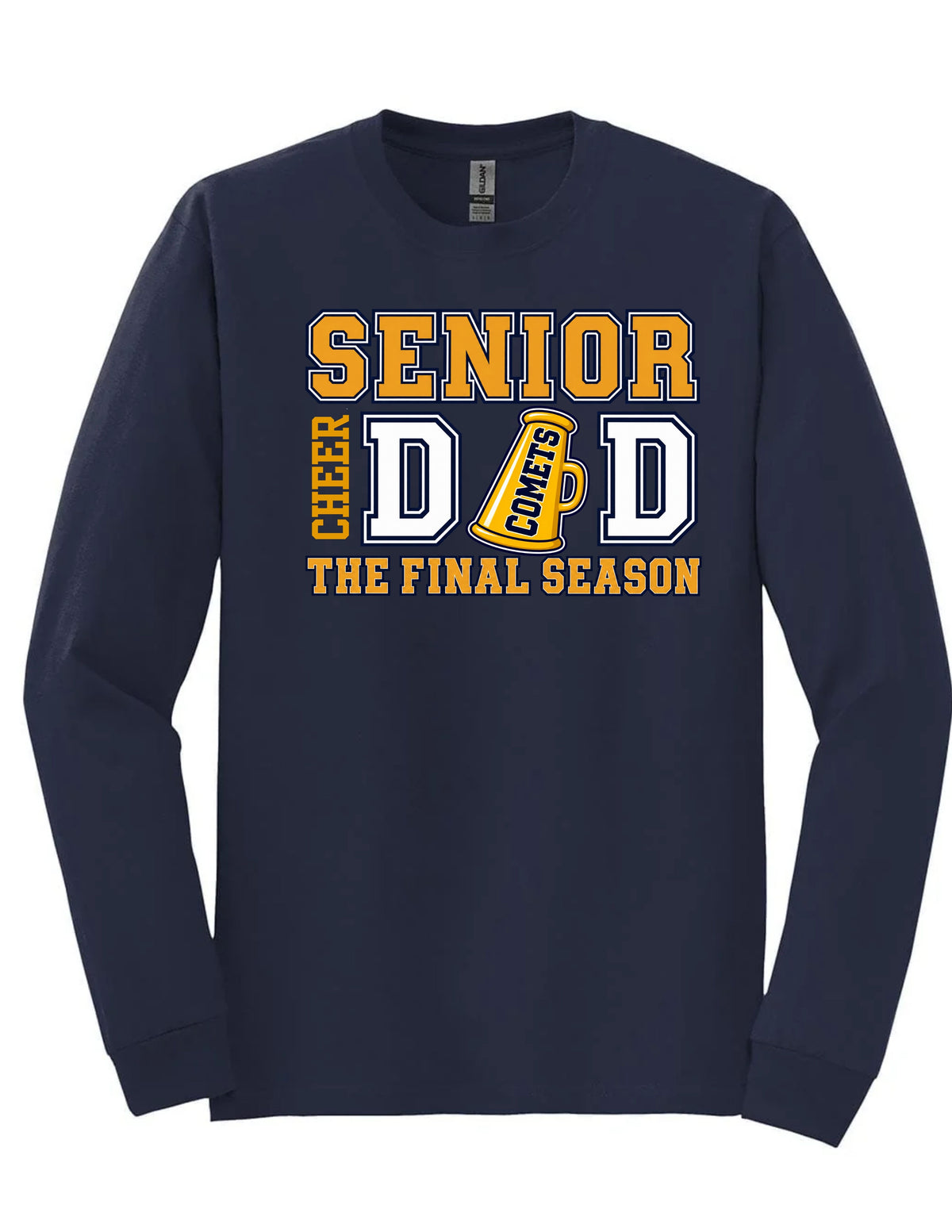 HHS Comets Senior MOM/DAD Cheer Long Sleeve T-Shirt