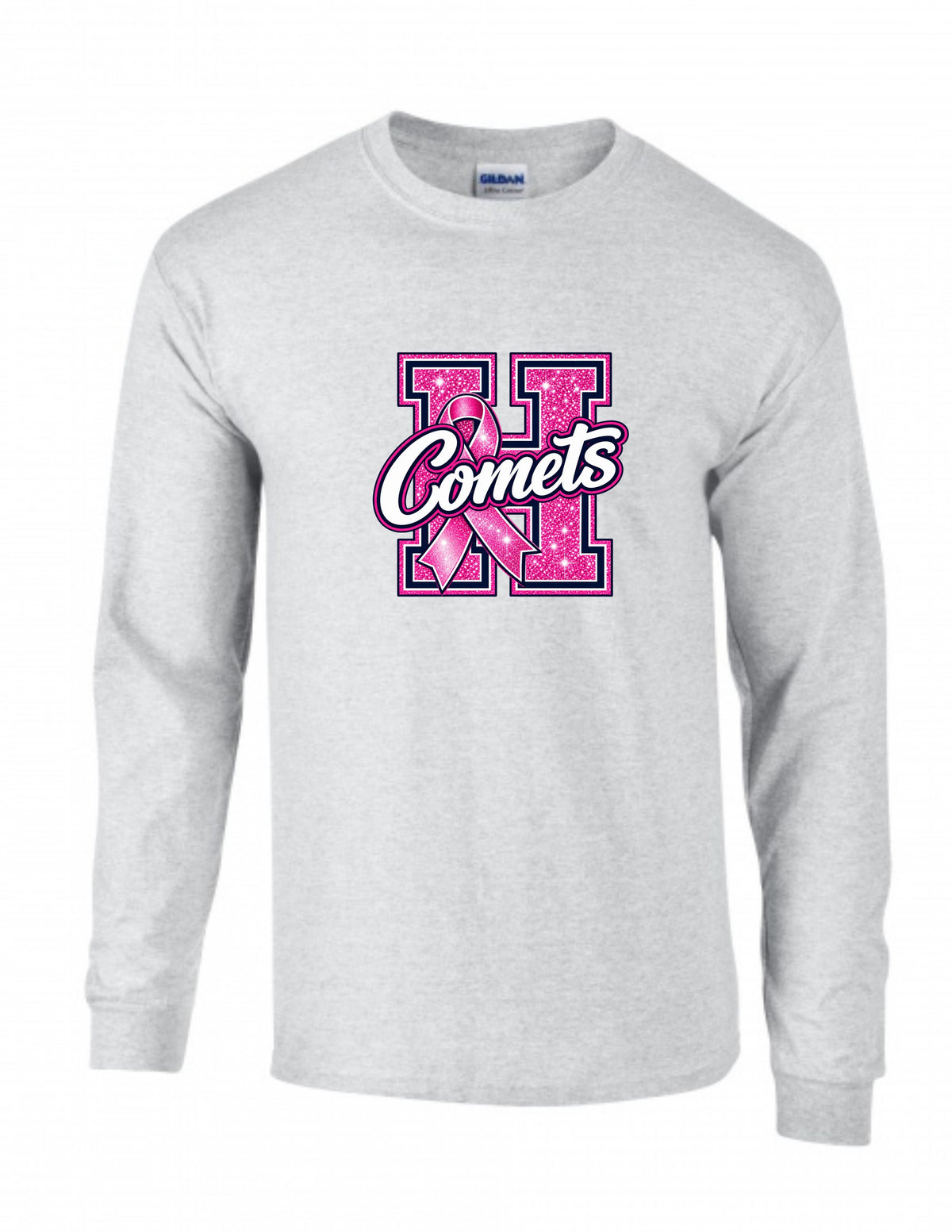 HHS Comets Pink Out Long Sleeve T-Shirt