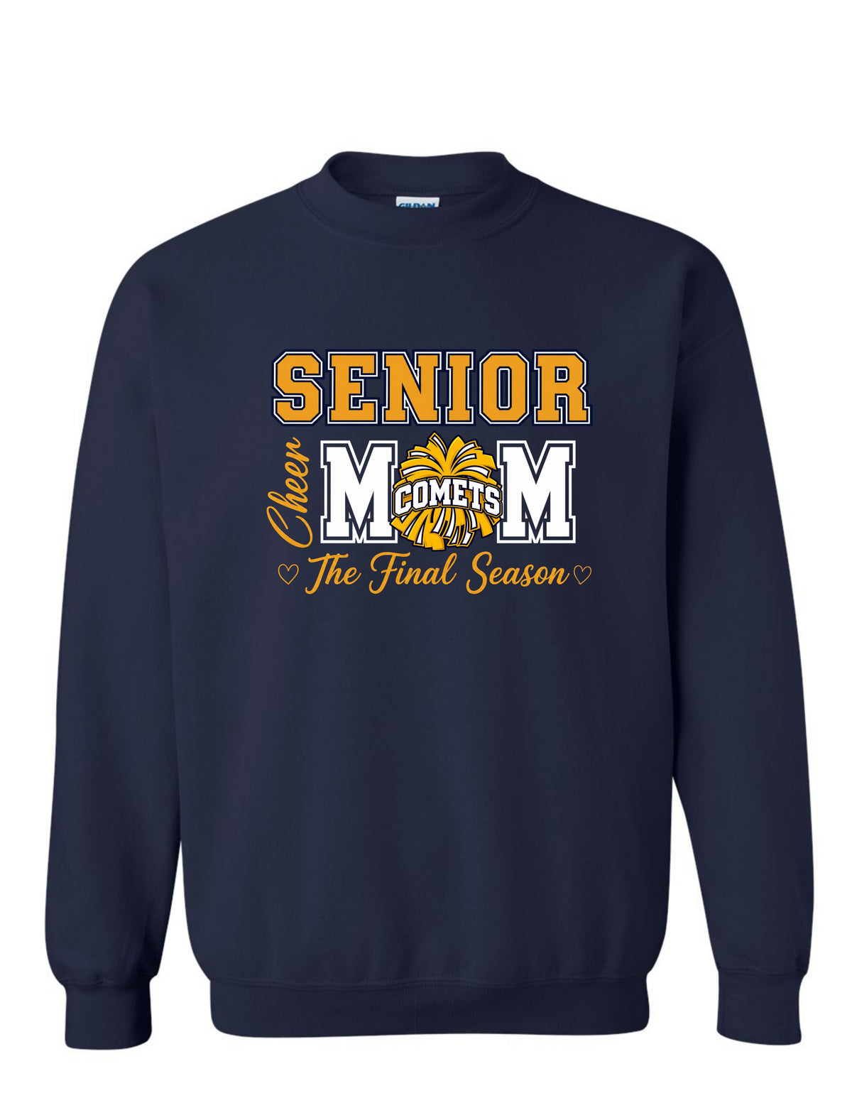 HHS Comets Senior MOM/DAD Cheer Crewneck Sweatshirt