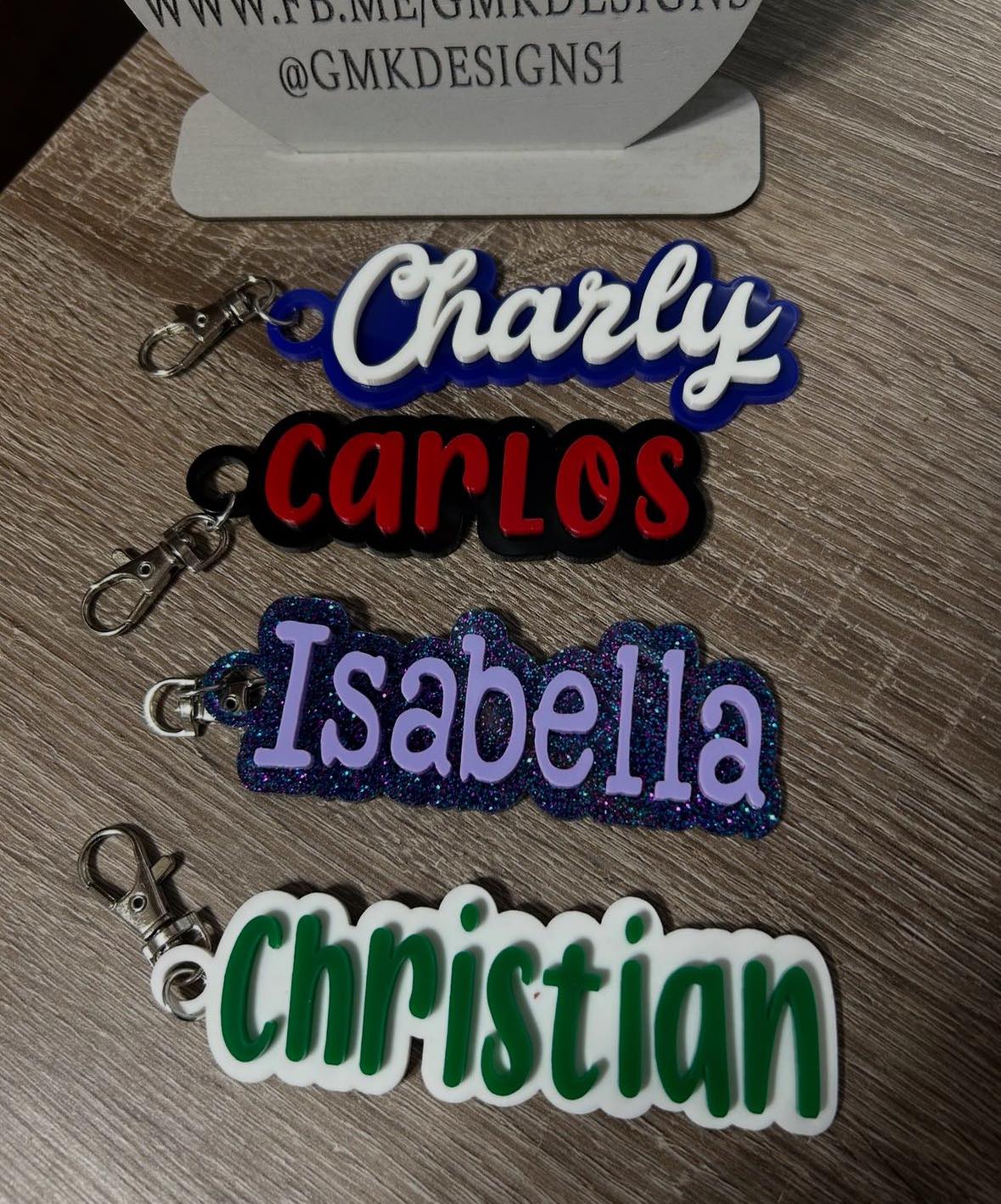 Acrylic Bag Tags and Keychains