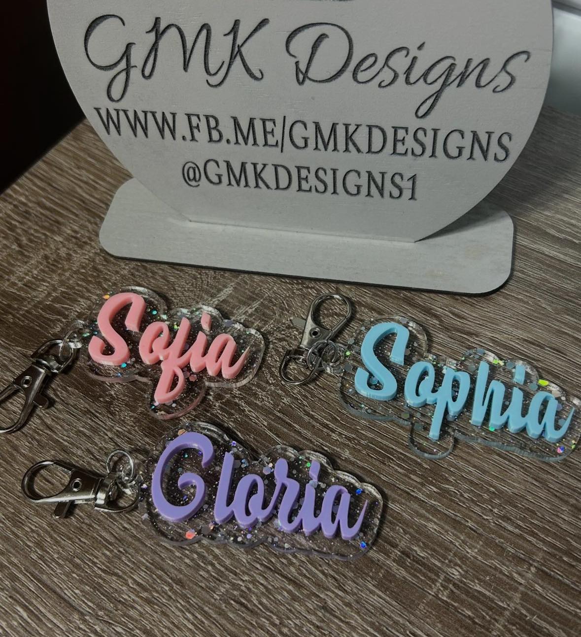 Acrylic Bag Tags and Keychains