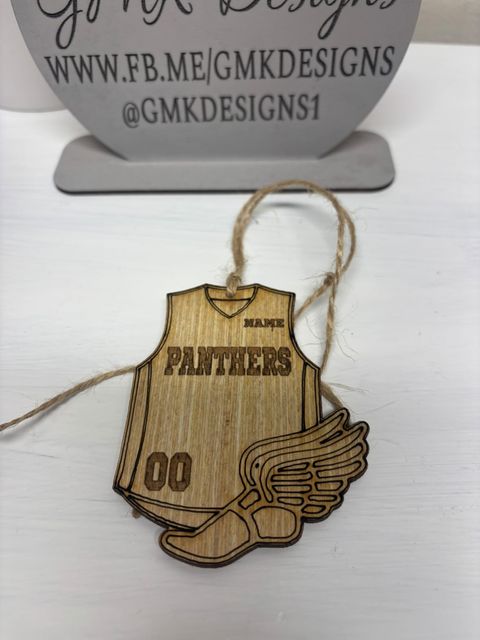 Panthers Track and Field Ornament