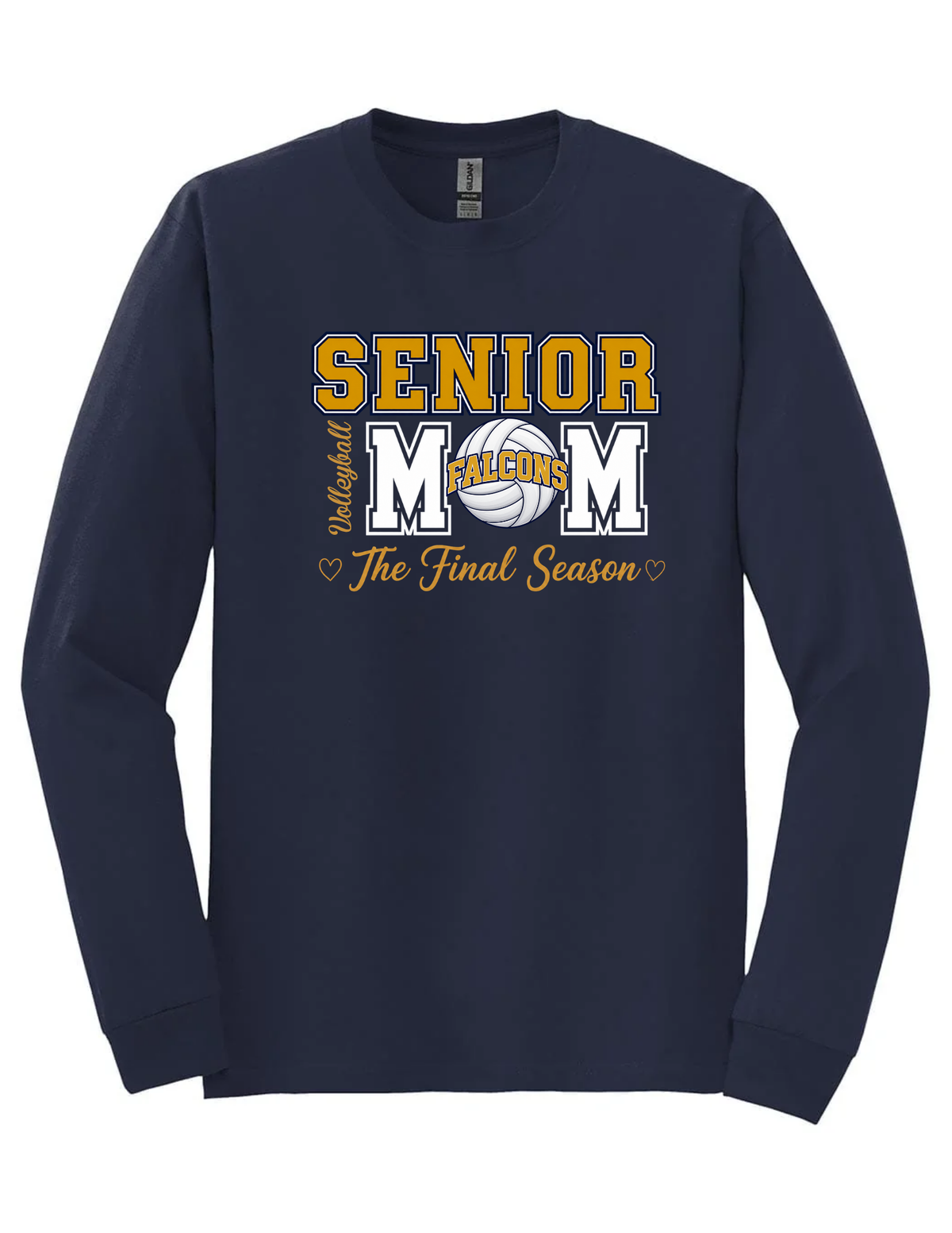SBHS Senior Volleyball Mom Long Sleeve T-Shirt
