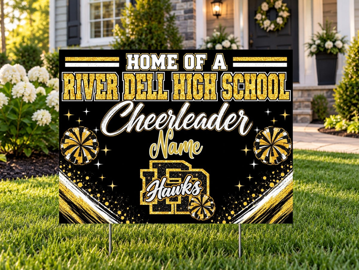 River Dell High School Lawn Sign