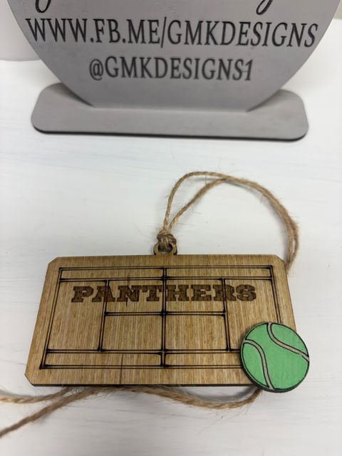 Panthers Tennis Ornament