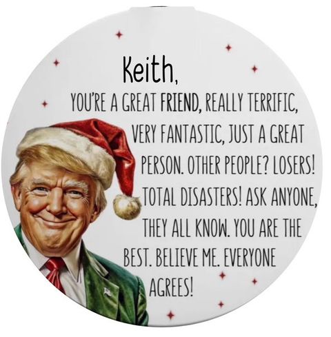 Trump Message Personalized Ornament