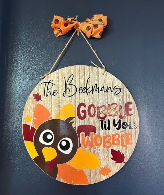 Turkey Thanksgiving Sign