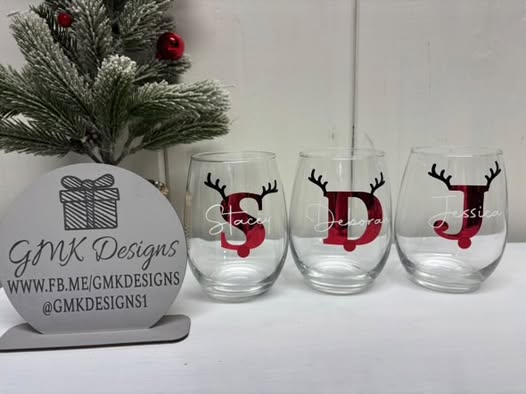 Holiday Wine Glasses